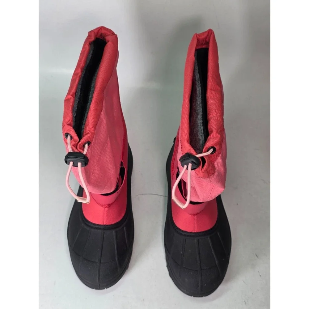 Columbia Powderbug Women's Boots Size 6 EU 38 Pink Black Rain Outdoor Snow Shoes